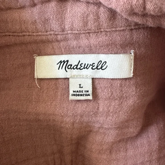 Madewell Dusty Rose Button Down Shirt - Picture 5 of 7